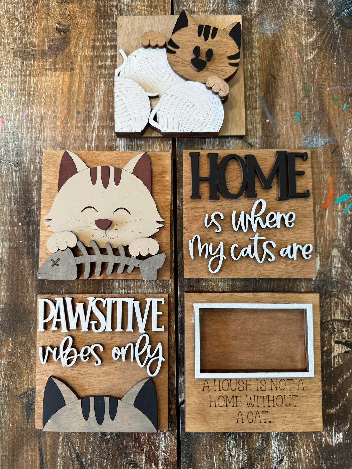 3D Interchangeable Square INSERTS ONLY - Home/Everyday/Birthday