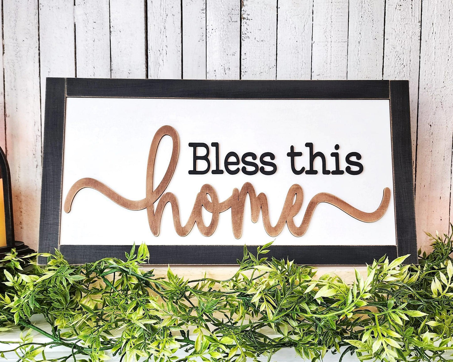 3D Bless this home Framed