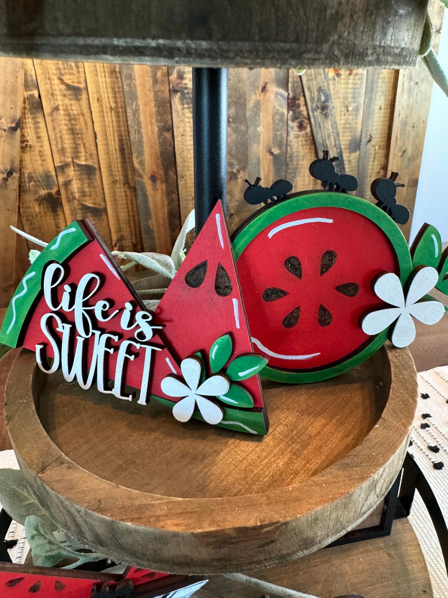 3D Tiered Tray Decor - Summer Watermelon