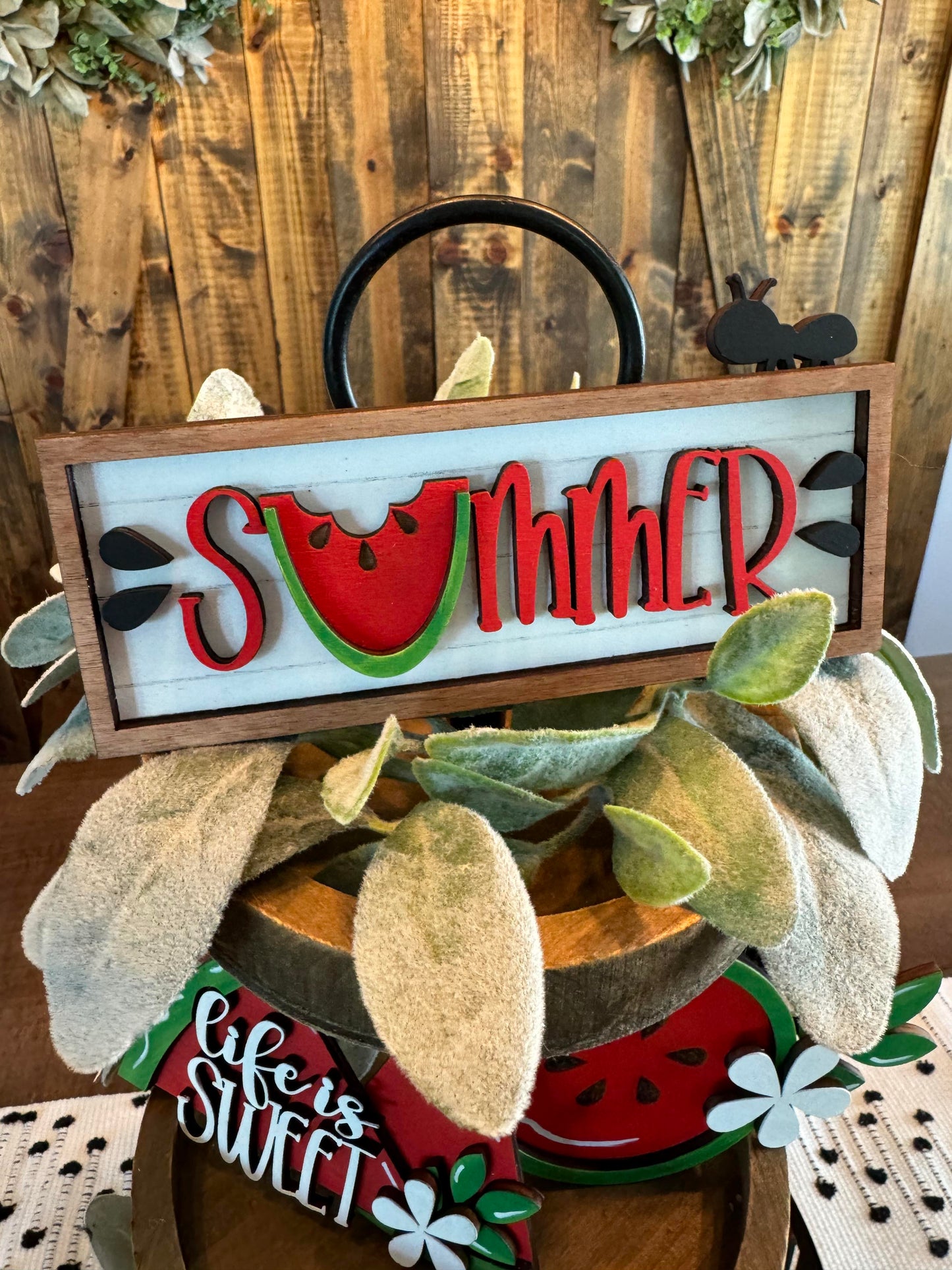 3D Tiered Tray Decor - Summer Watermelon