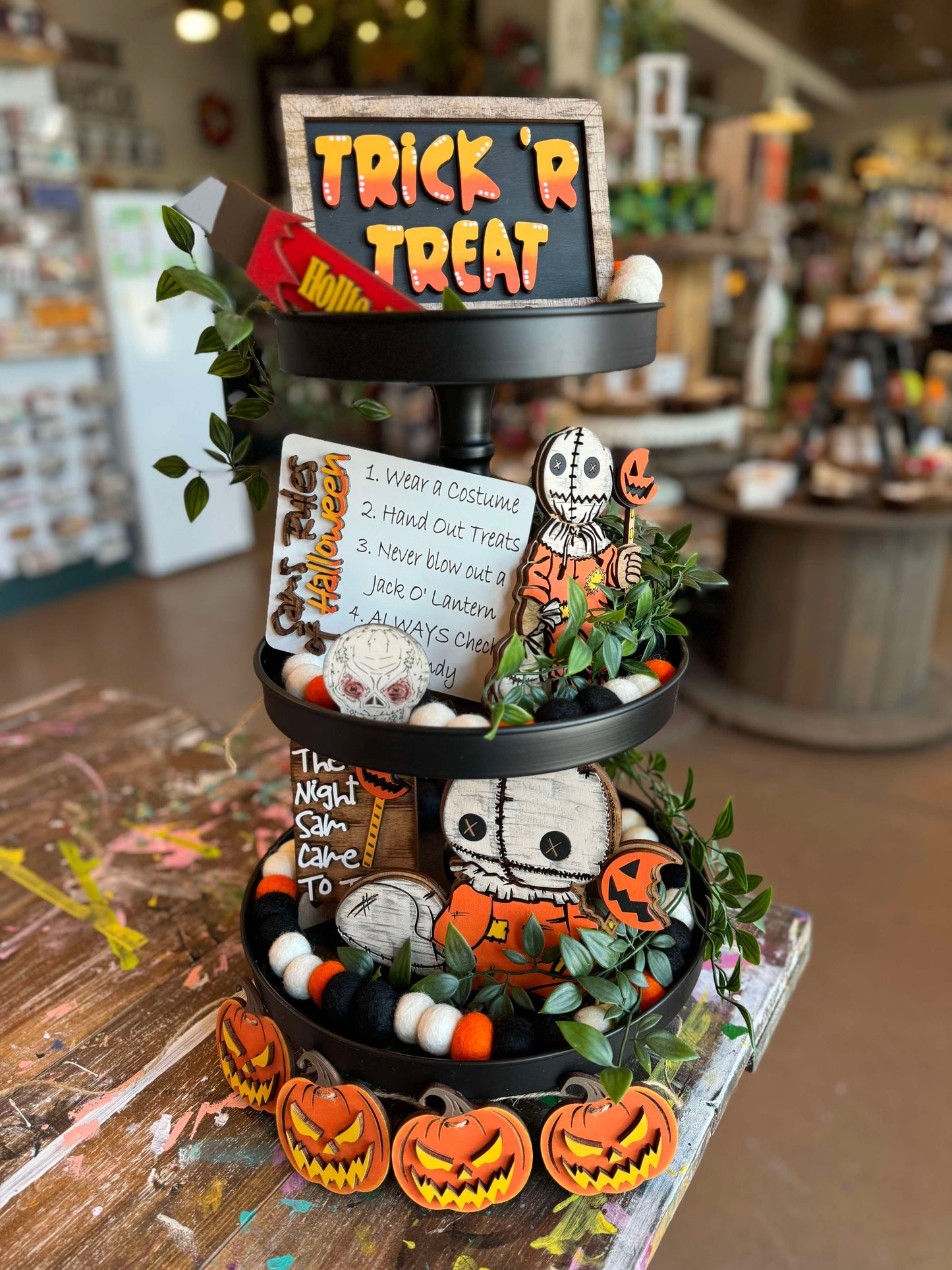 3D Tiered Tray Decor - Trick 'R Treat