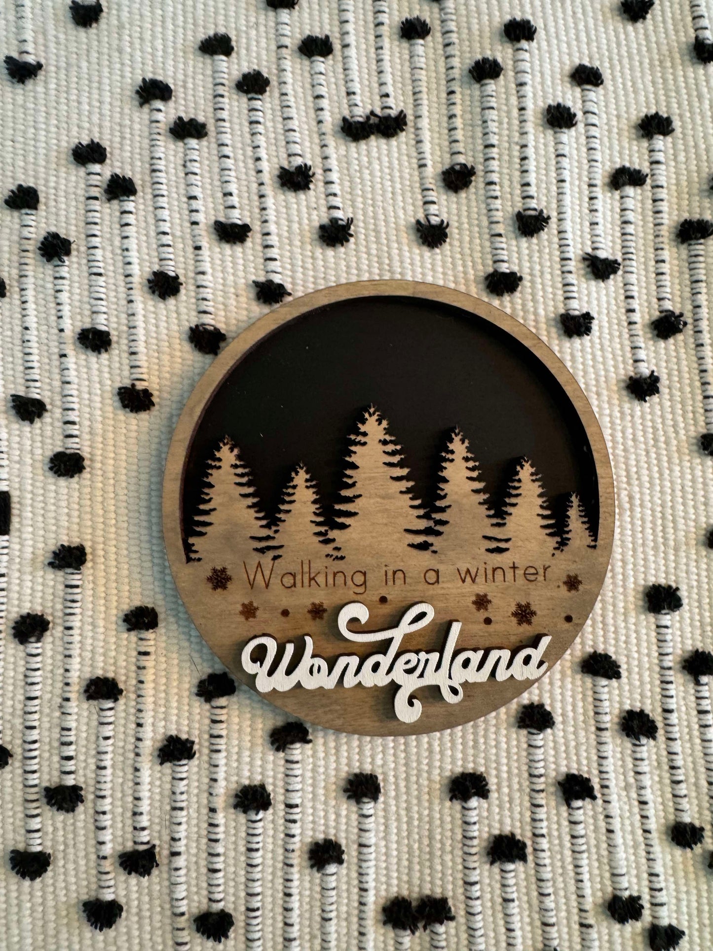 3D Interchangeable Round INSERTS - Winter and Christmas