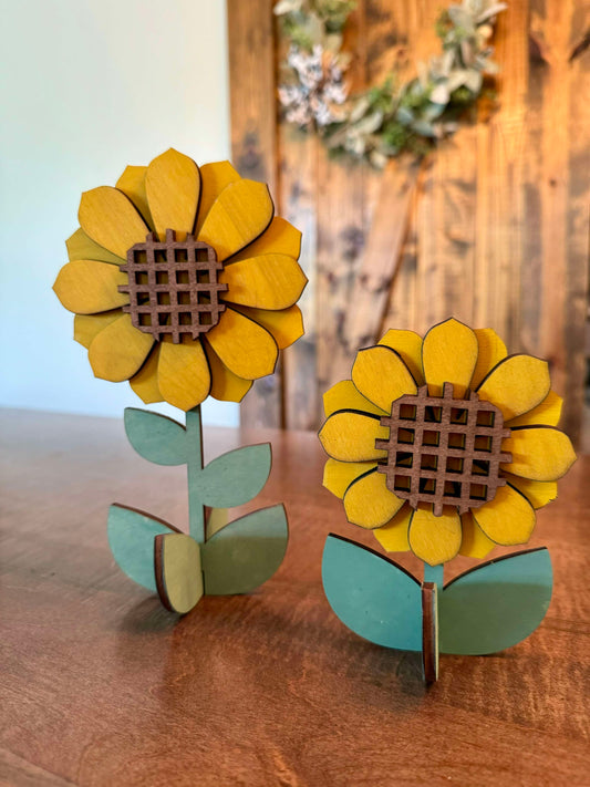 3D Decorative Standing Sunflowers Set of 2