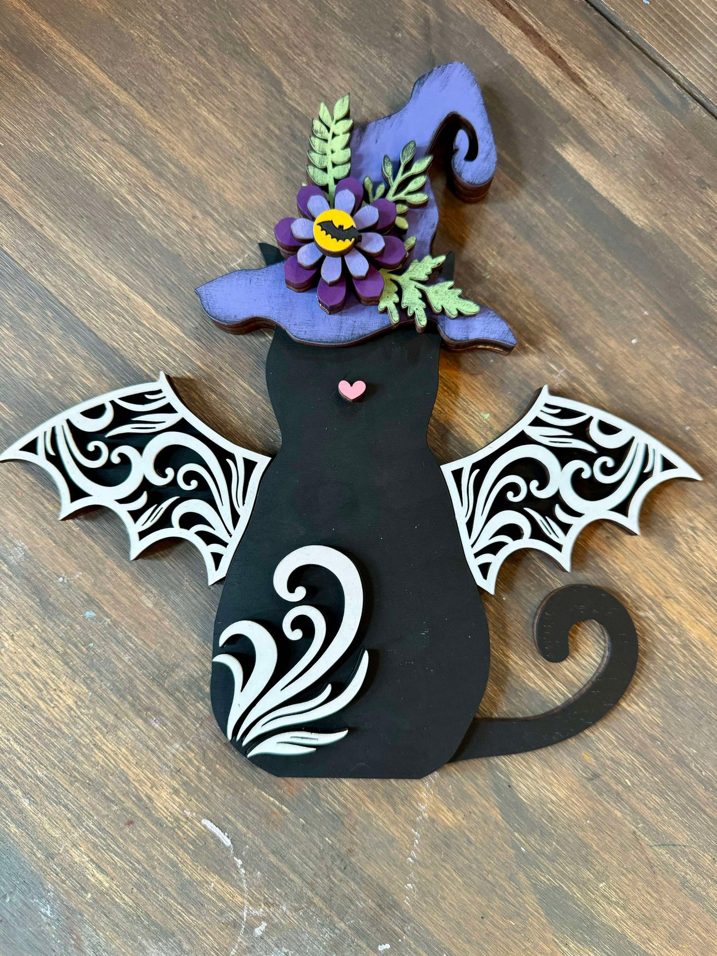 3D Bat Cat with Hat