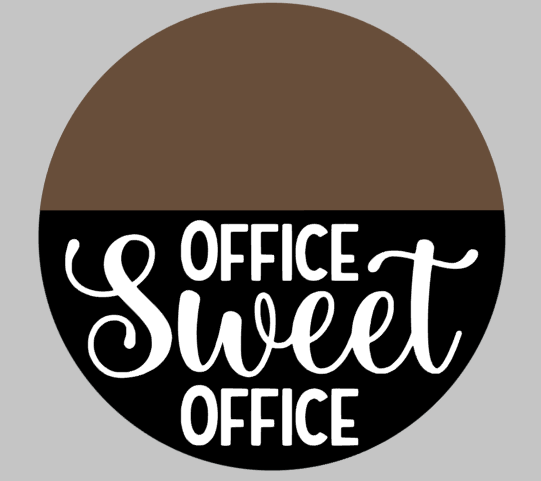 3D Door hanger - Office Sweet Office Split