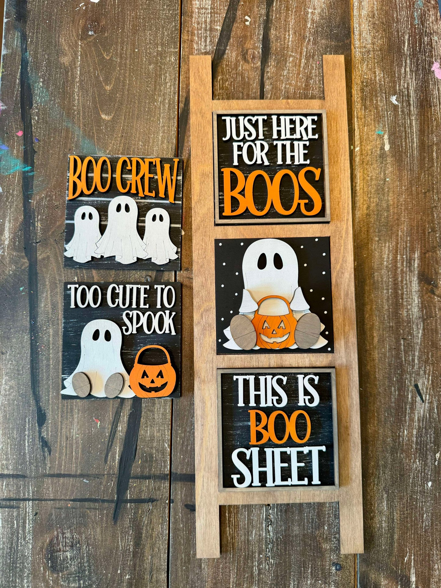 3D Interchangeable Square INSERTS ONLY - Fall and Halloween