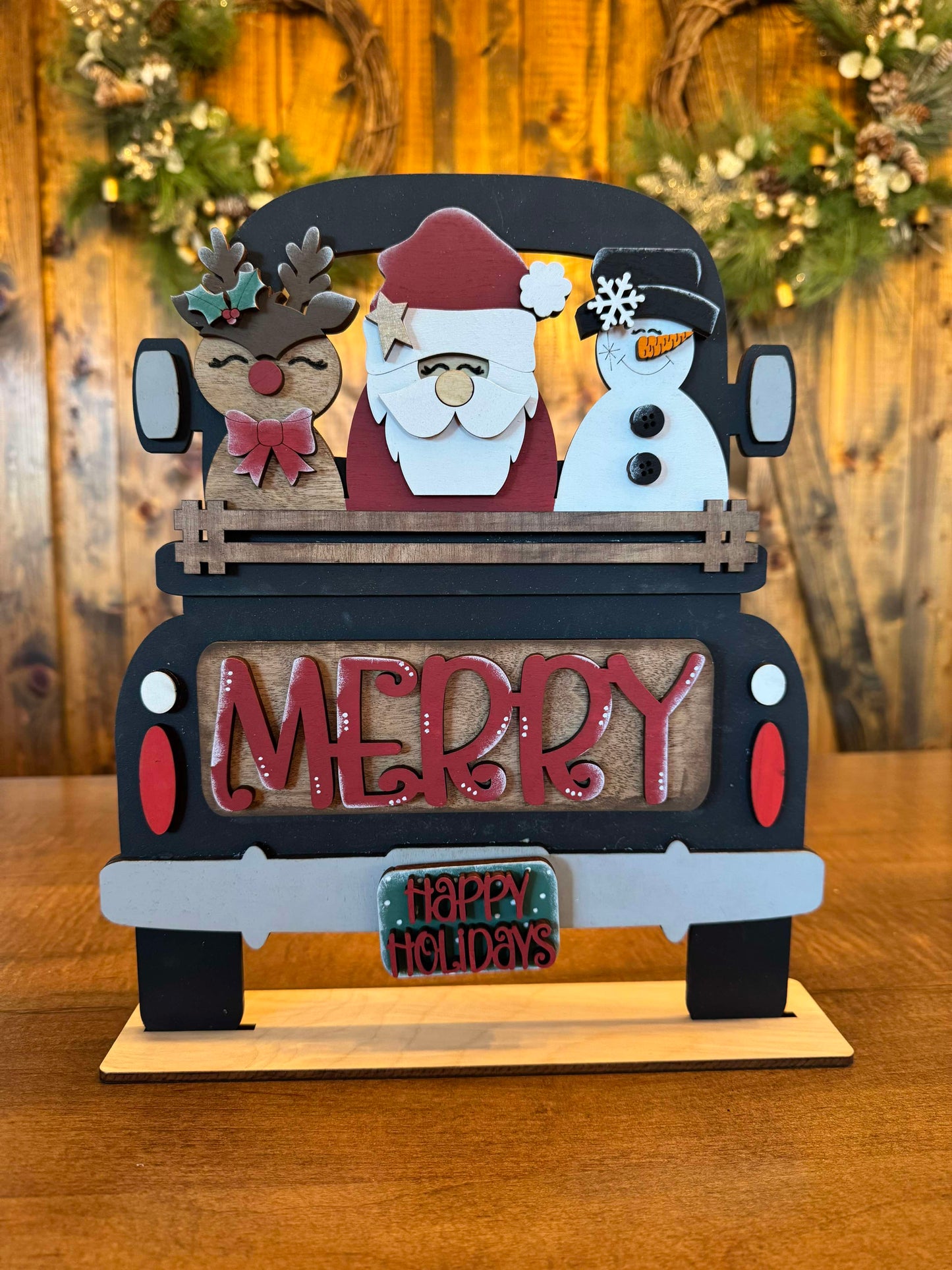 3D Interchangeable Seasonal Truck with stand INSERTS ONLY