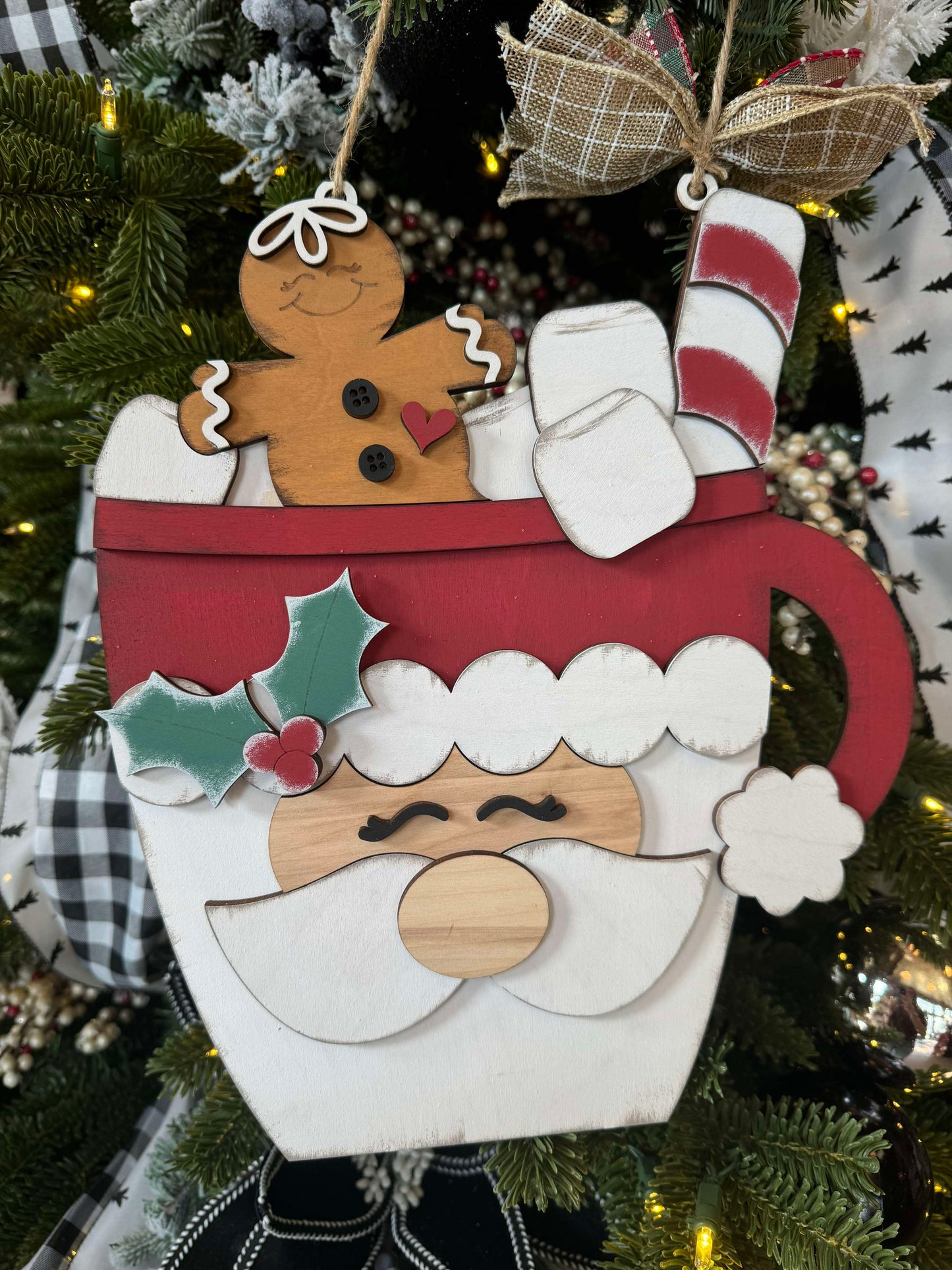 3D Mini hanger - Santa Cup