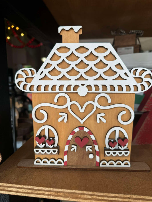 3D Standing Gingerbread House