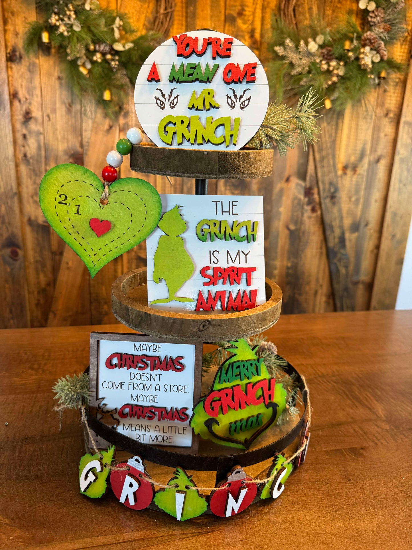 3D Tiered Tray Decor - Mean one - Spirit Animal