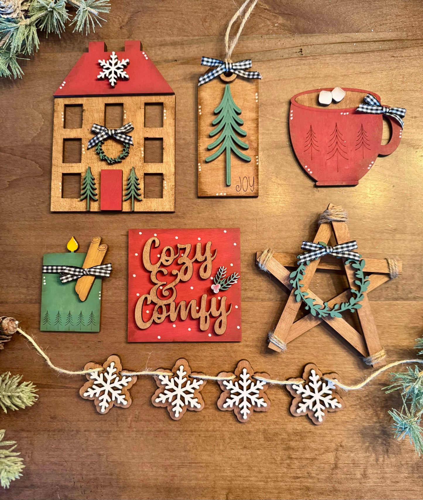 3D Tiered Tray Decor - Comfy and Cozy Christmas