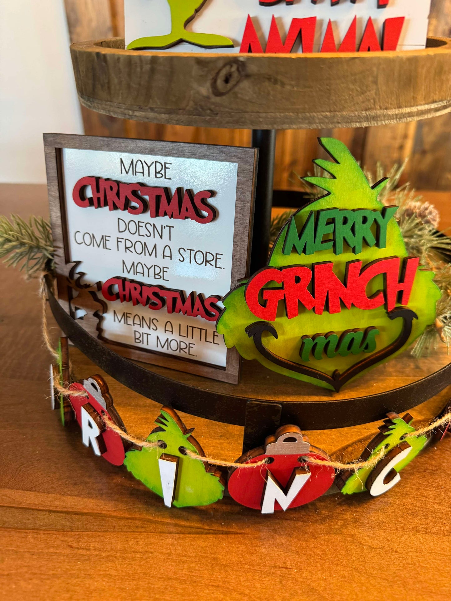 3D Tiered Tray Decor - Mean one - Spirit Animal