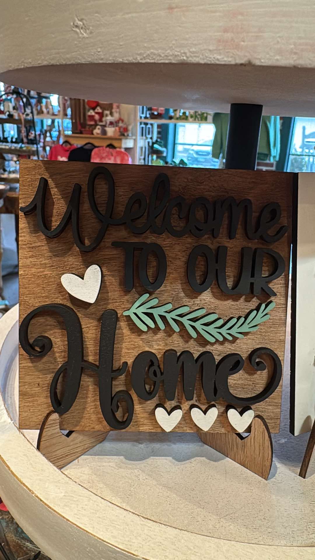 3D Tiered Tray Decor - Family Welcome to our Home