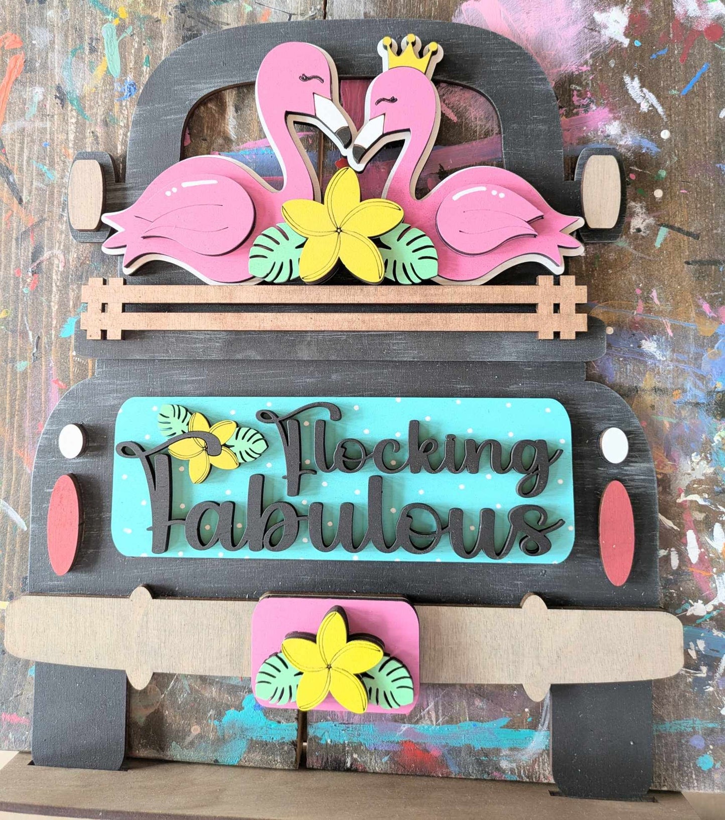 3D Interchangeable Seasonal Truck with stand INSERTS ONLY