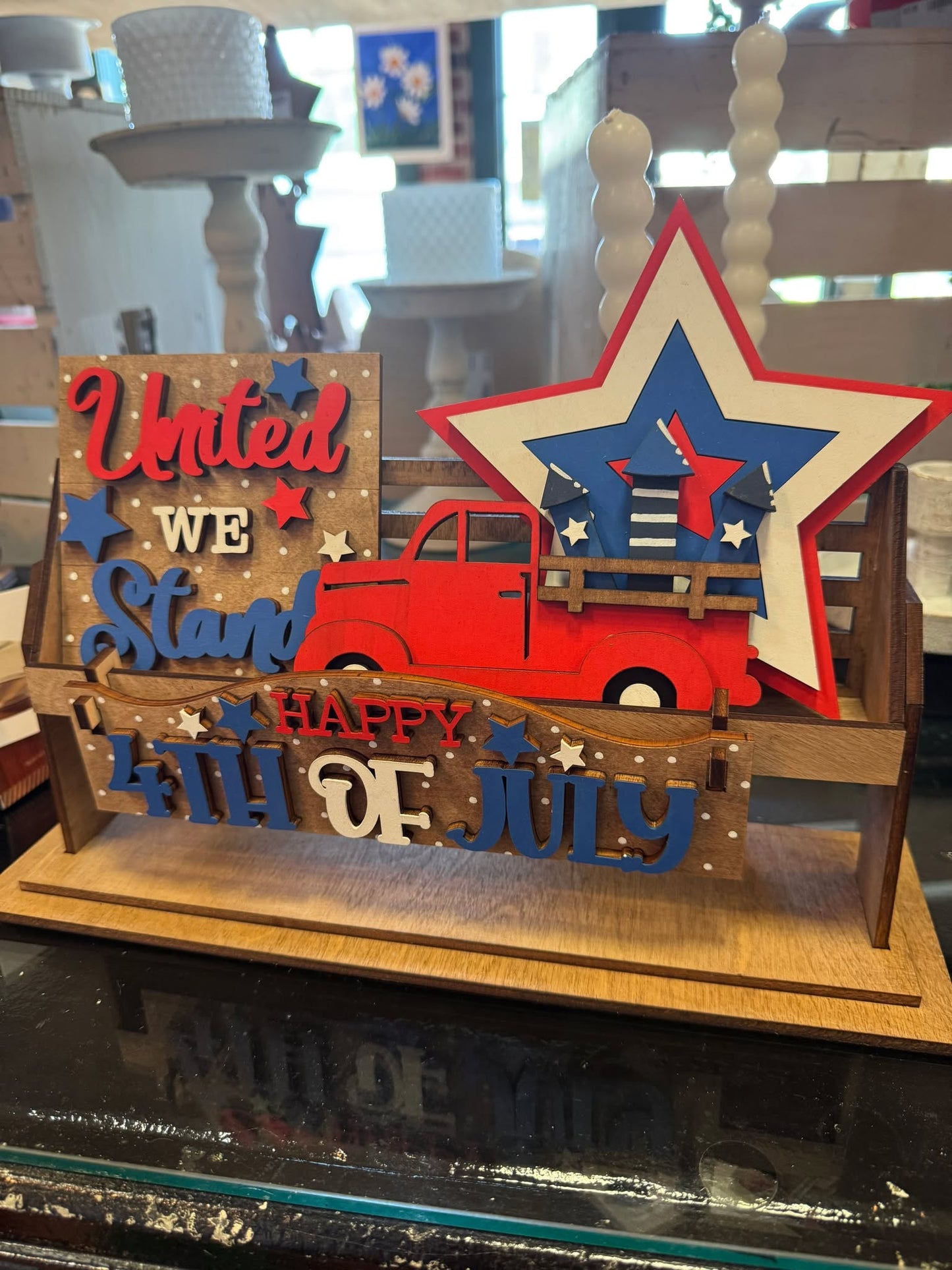 3d Interchangeable Wagon INSERTS - Summer and Patriotic