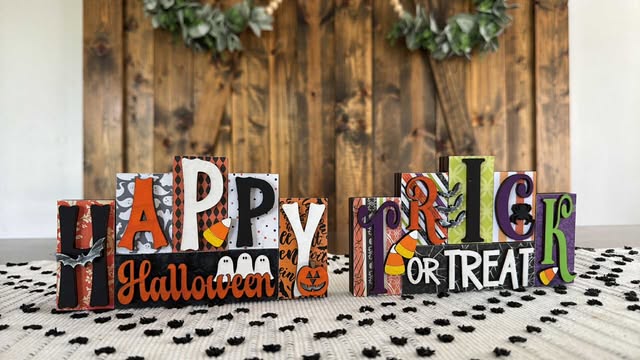 3D Standing Block Halloween Displays