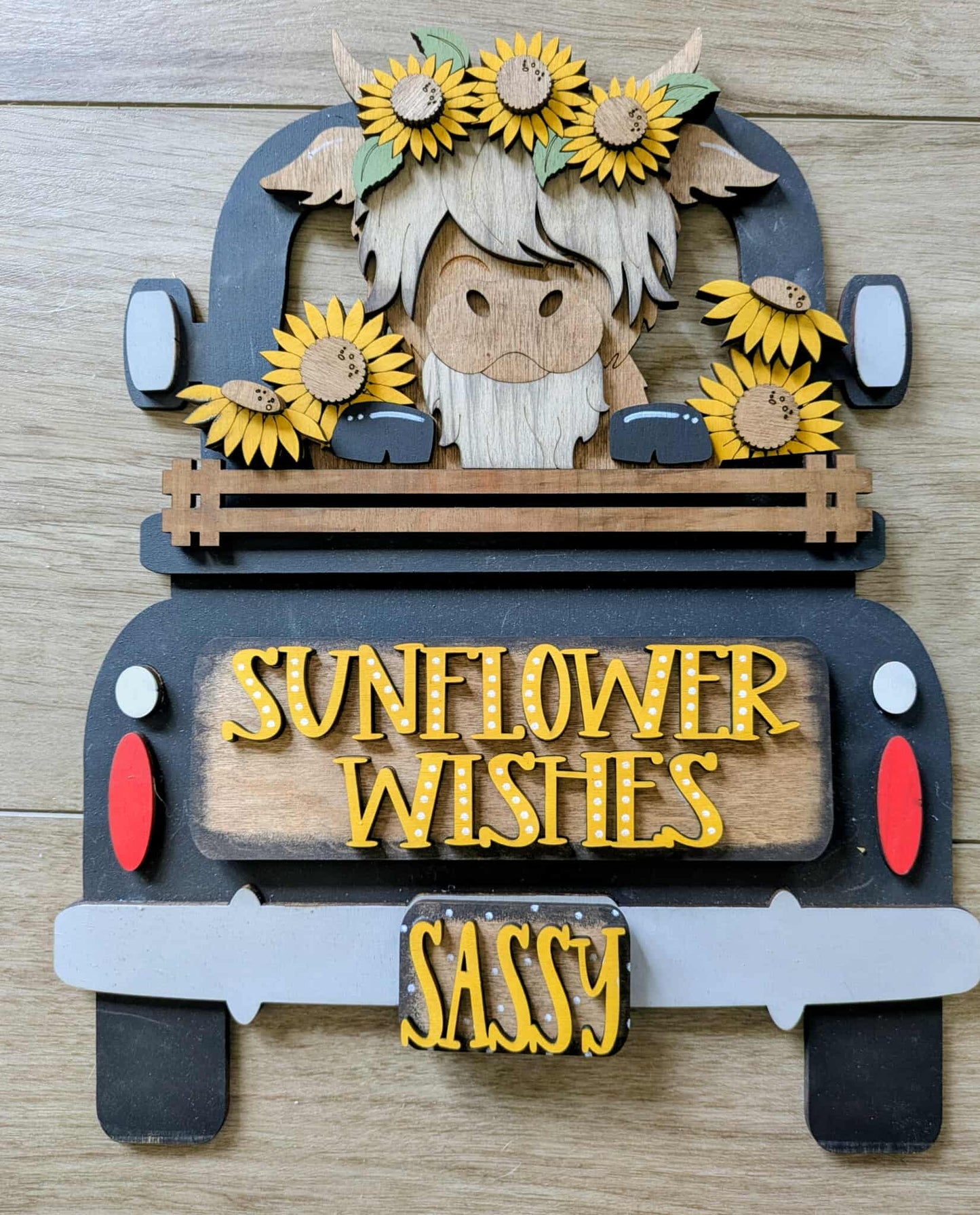 3D Interchangeable Seasonal Truck with stand INSERTS ONLY