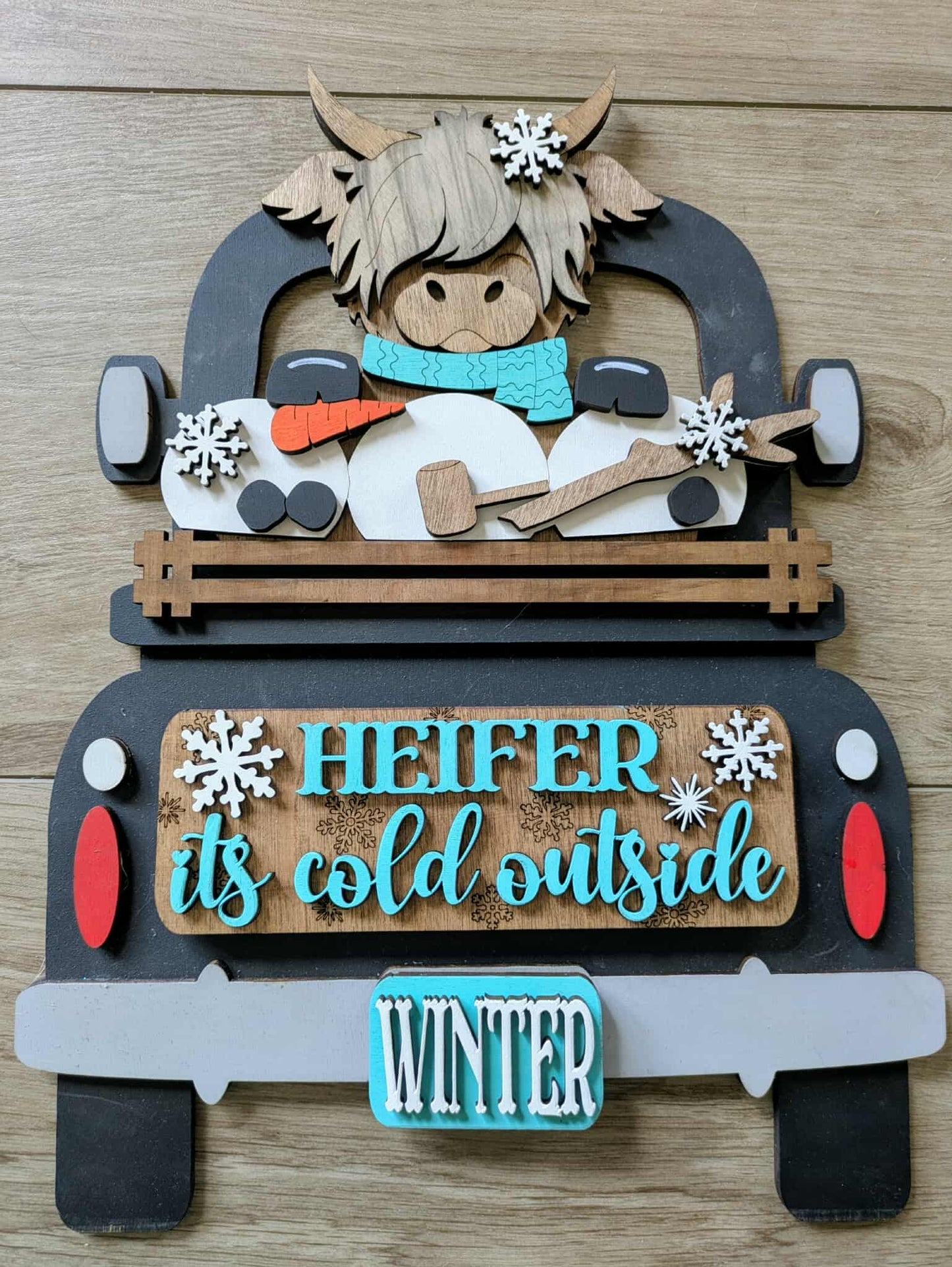 3D Interchangeable Seasonal Truck with stand INSERTS ONLY