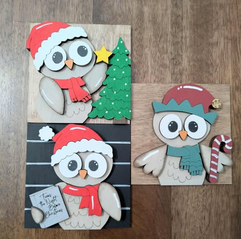 3D Interchangeable Square INSERTS ONLY - Christmas and Winter