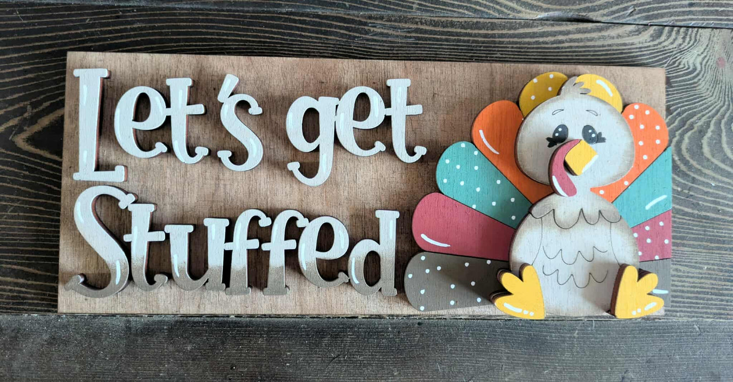 3D Interchangeable Rectangle  INSERTS ONLY - Fall and Halloween