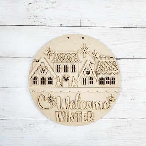 3D Mini hanger - Welcome Winter - Village