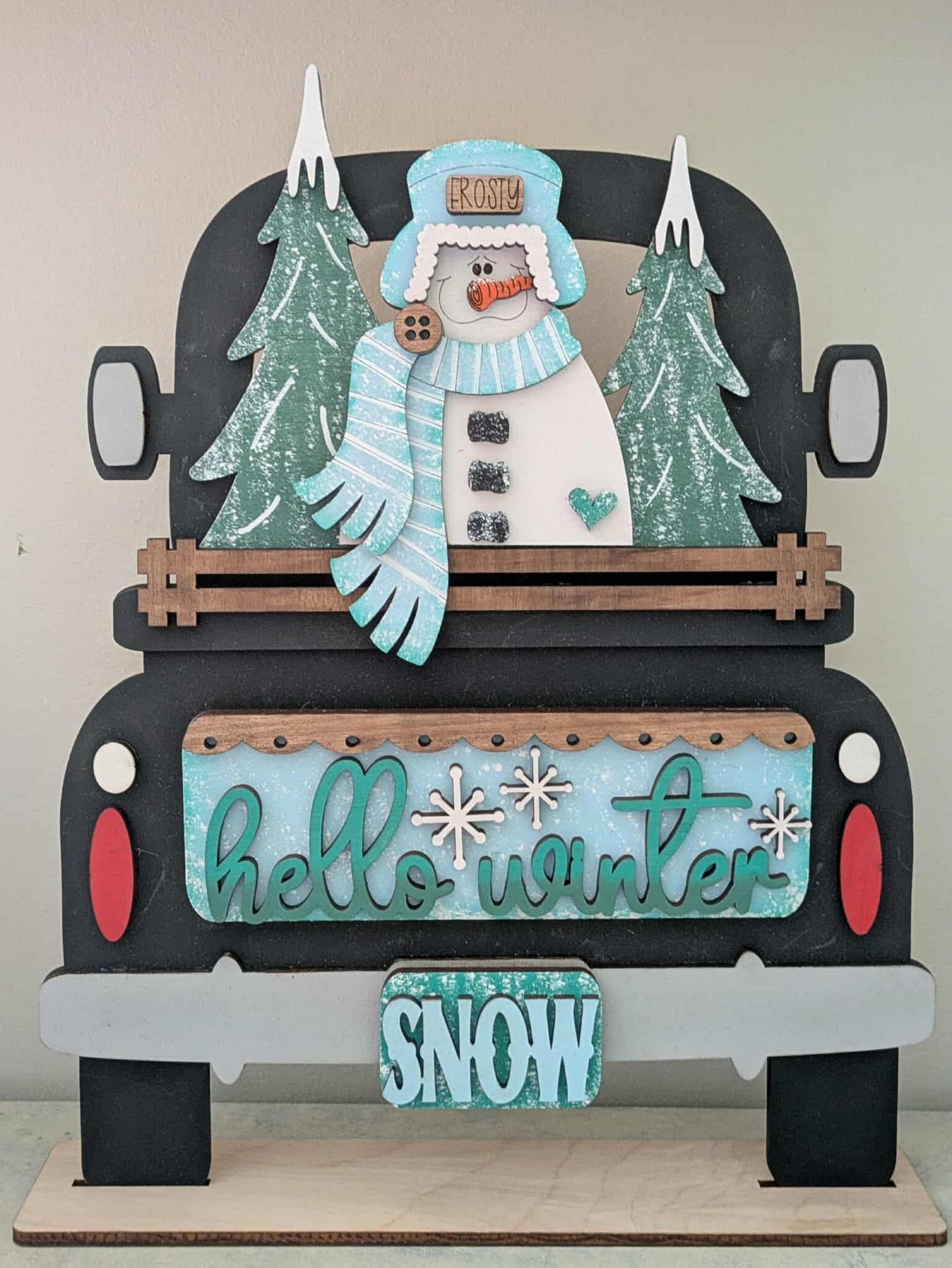 3D Interchangeable Seasonal Truck with stand INSERTS ONLY