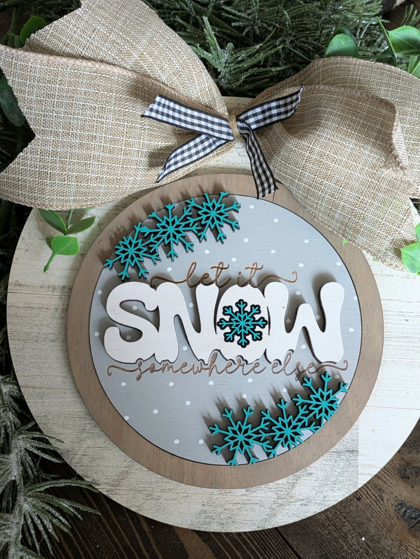 3D Interchangeable Round INSERTS - Winter and Christmas