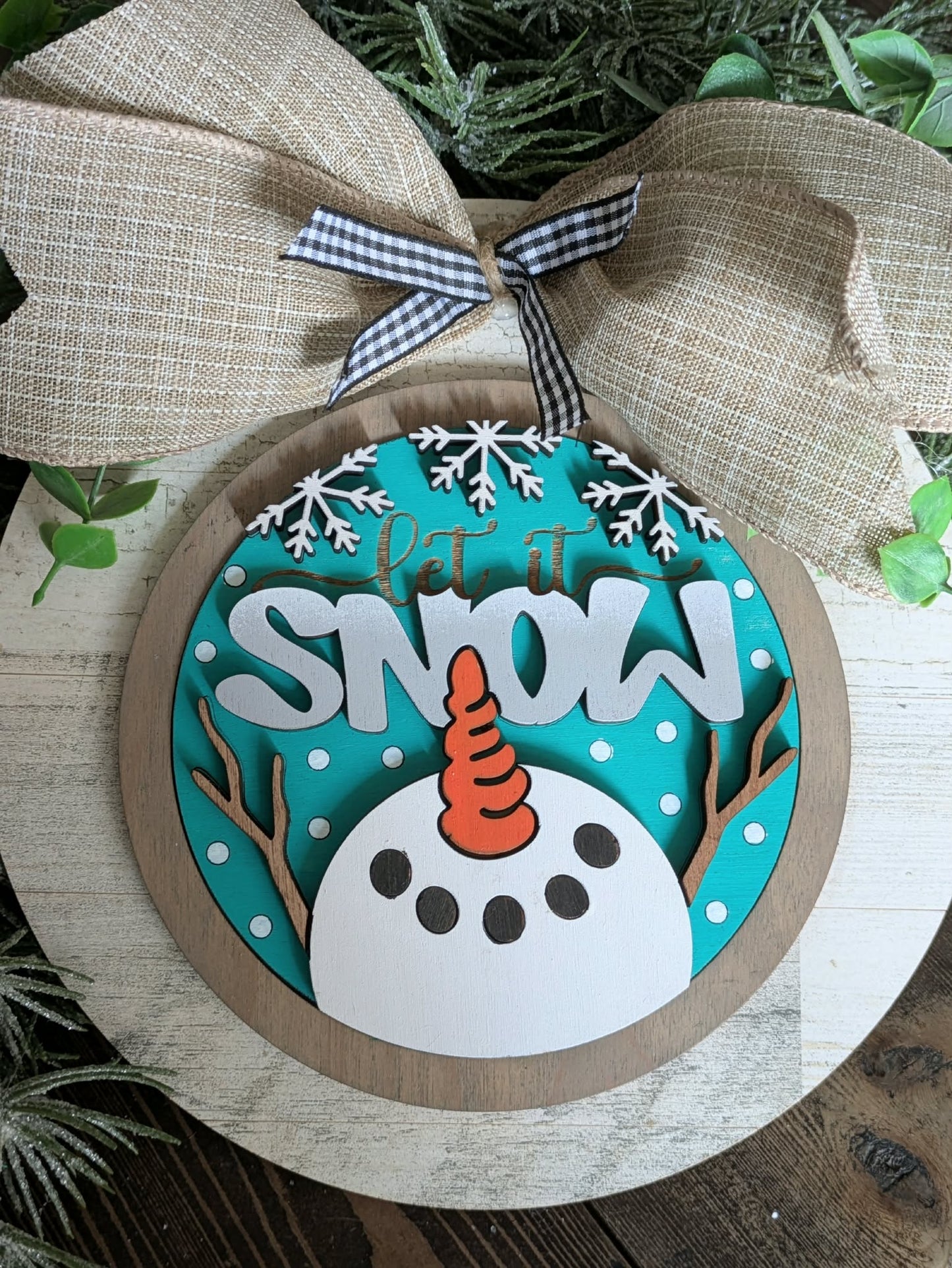 3D Interchangeable Round INSERTS - Winter and Christmas