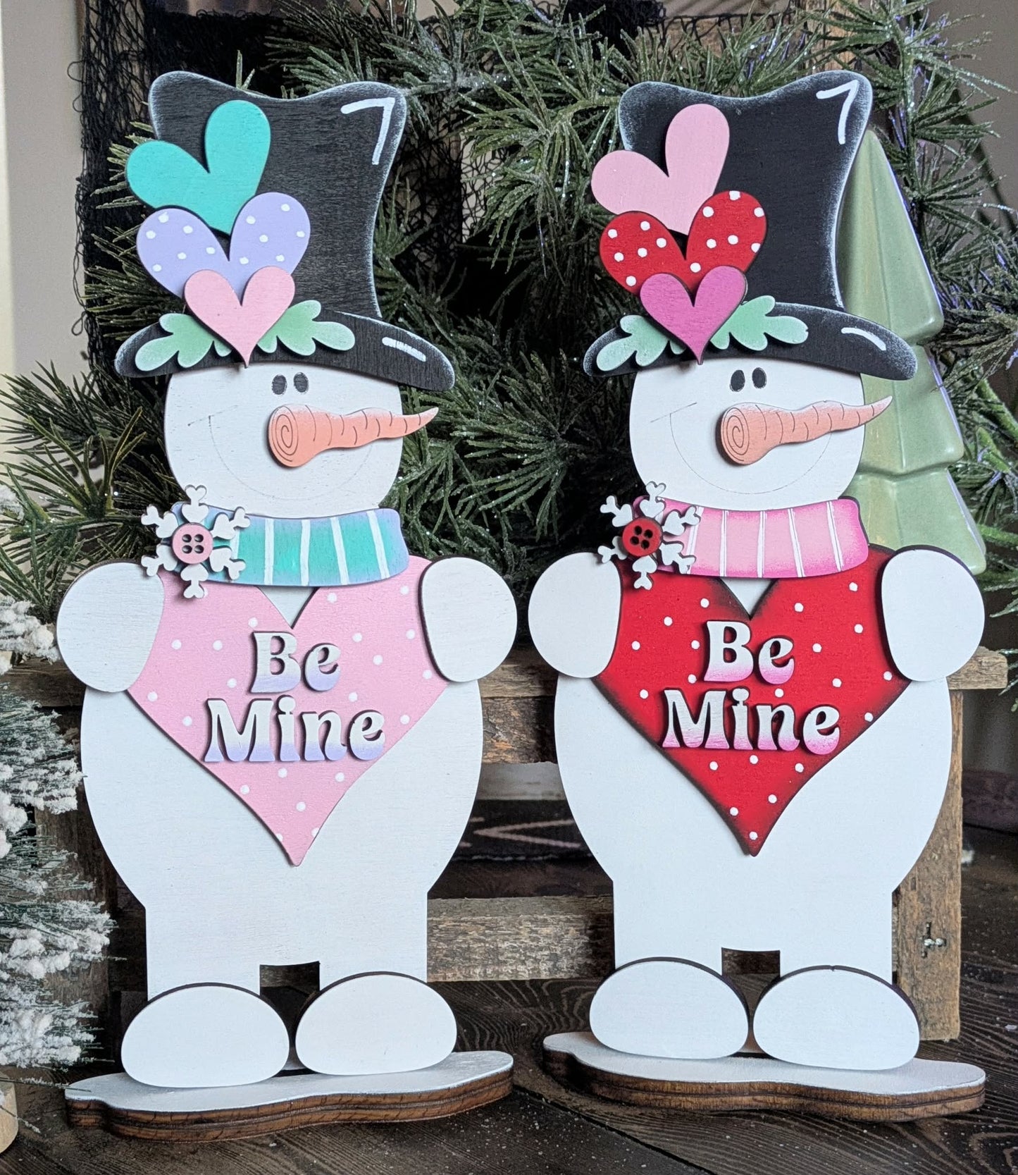 3D Standing Be Mine Snowman