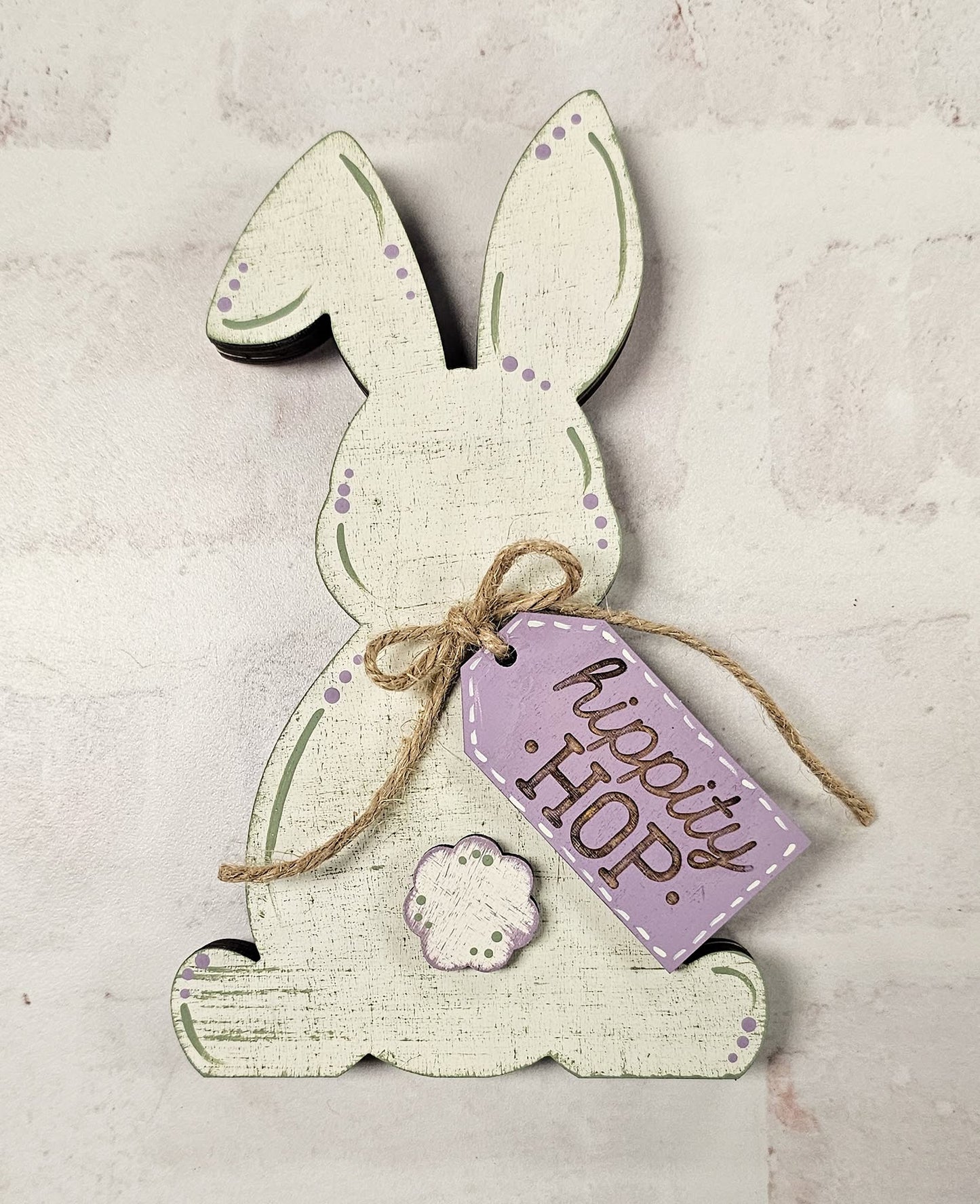 3D Decor hippity hop Bunny with Tail