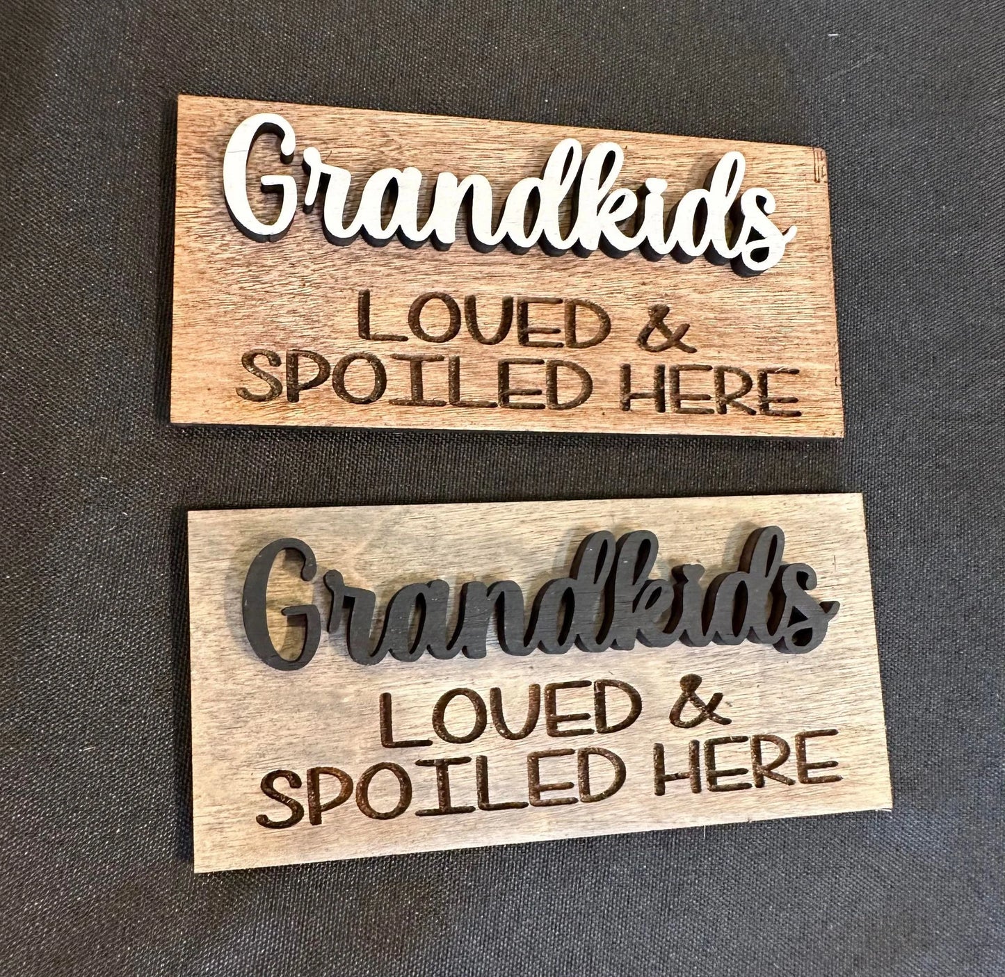 3D Interchangeable MINI Rectangle INSERTS ONLY - Mini Grandchildren and Grandkids