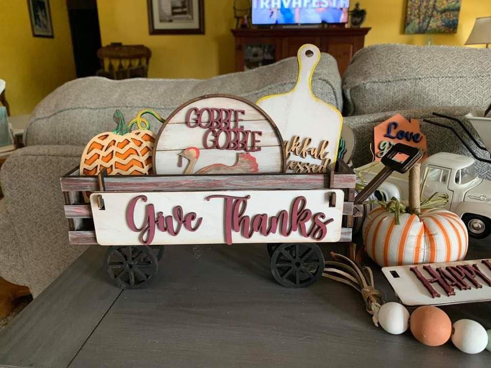 3d Interchangeable Wagon INSERTS - Fall & Halloween