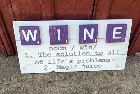 3D Scrabble Wine definition