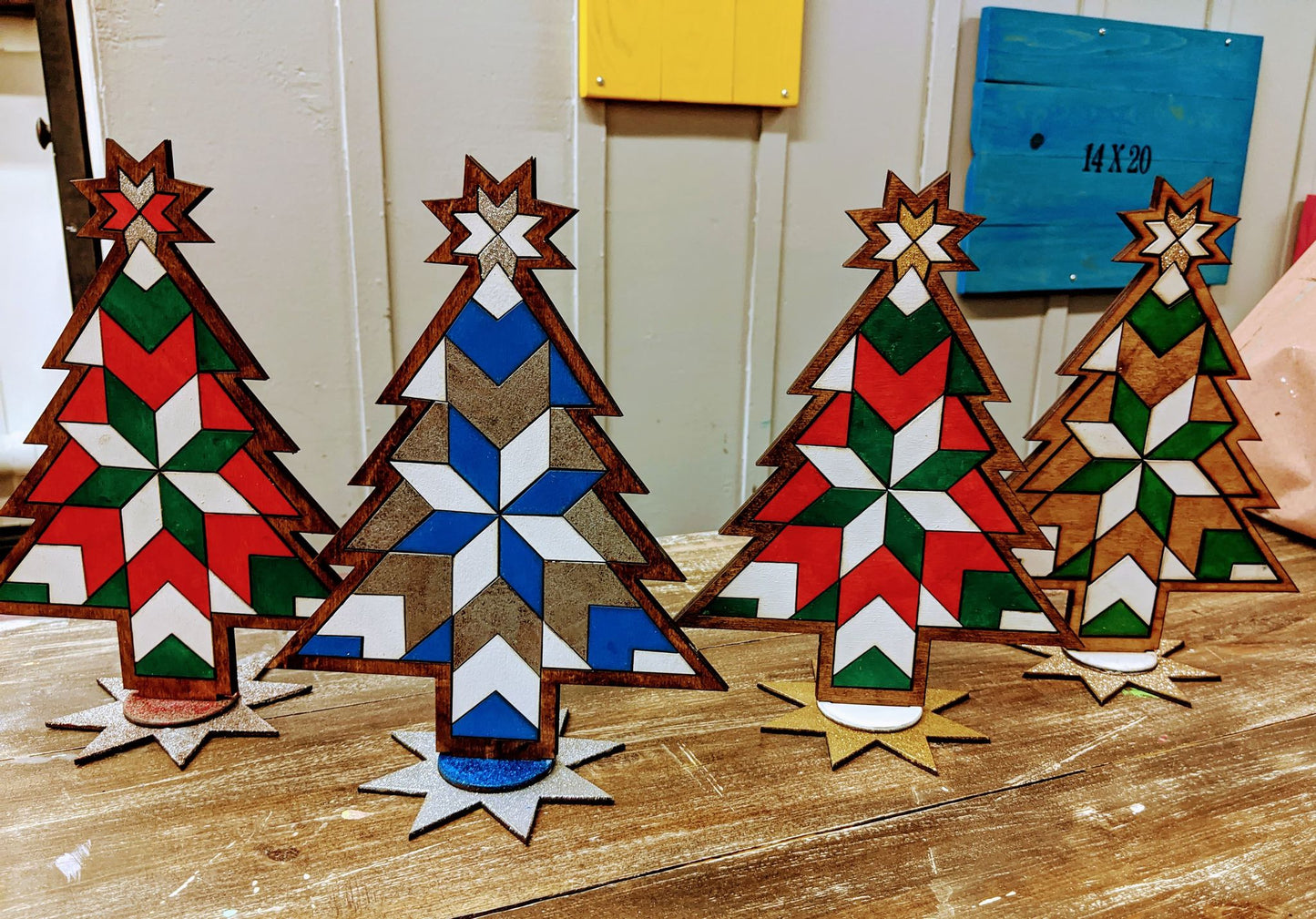 3D Barn Quilt Tree