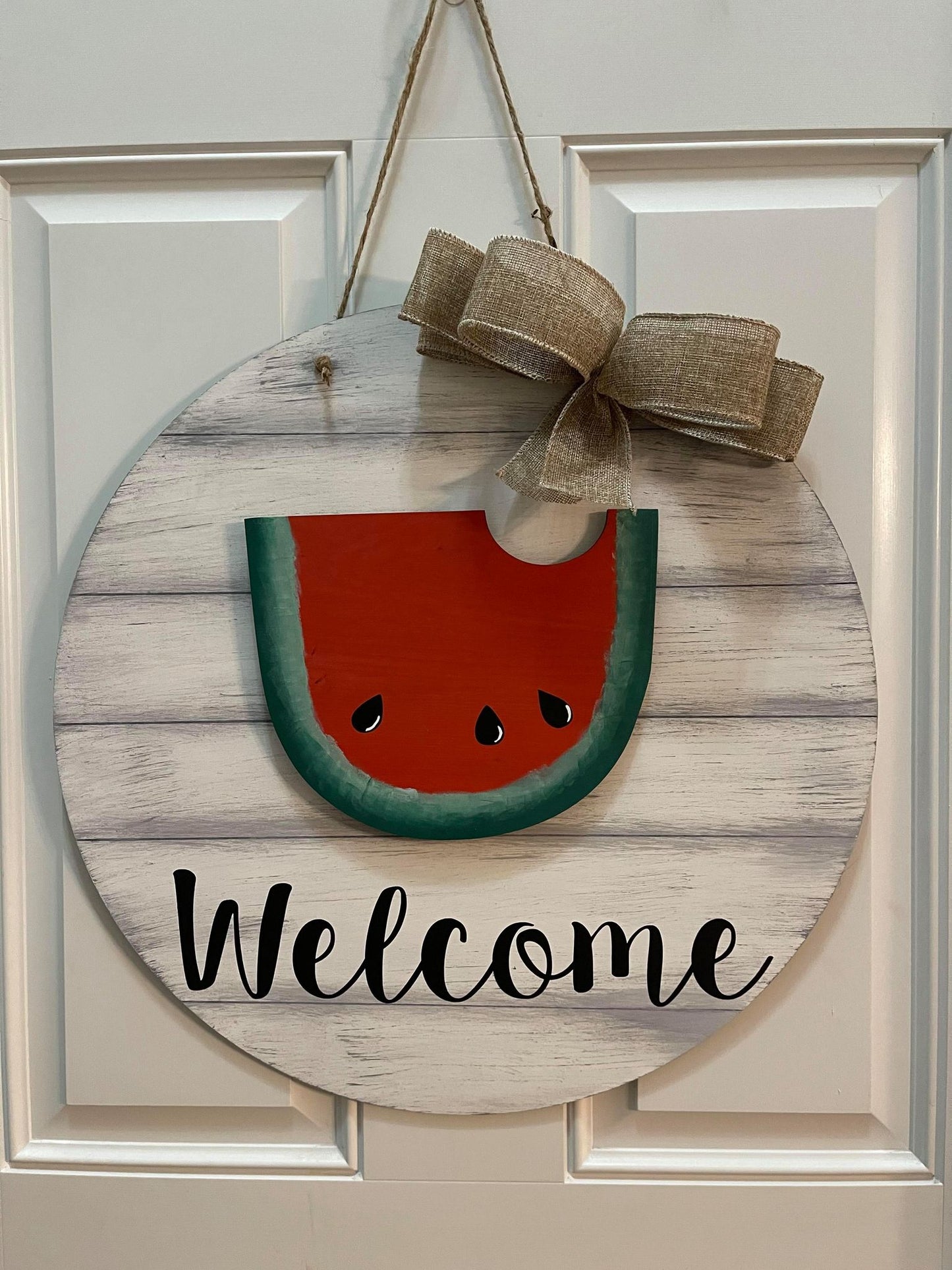 3D interchangeable door hanger - Welcome