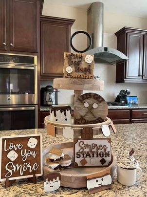 3D Tiered Tray Decor - Smores