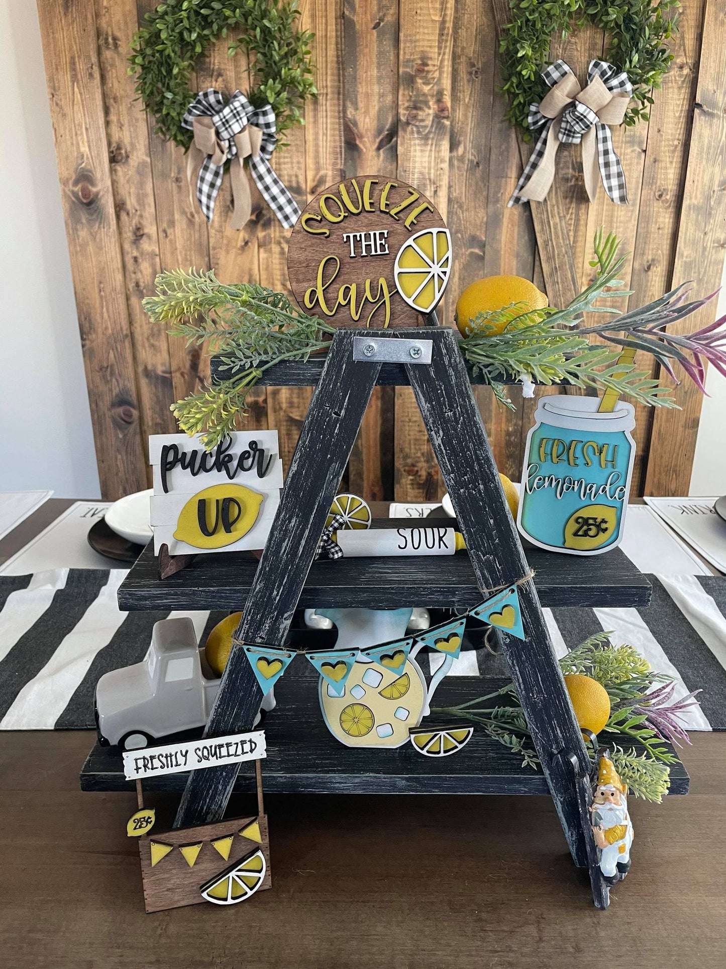 3D Tiered Tray Decor - Lemonade