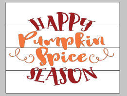 Happy pumpkin spice season