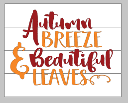 autumn breeze and beautiful leaves