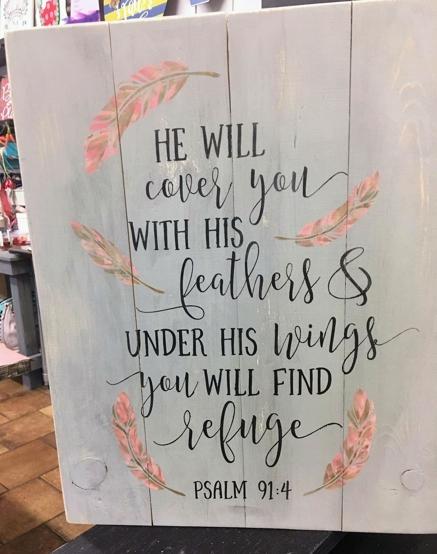 He will cover you with his feathers