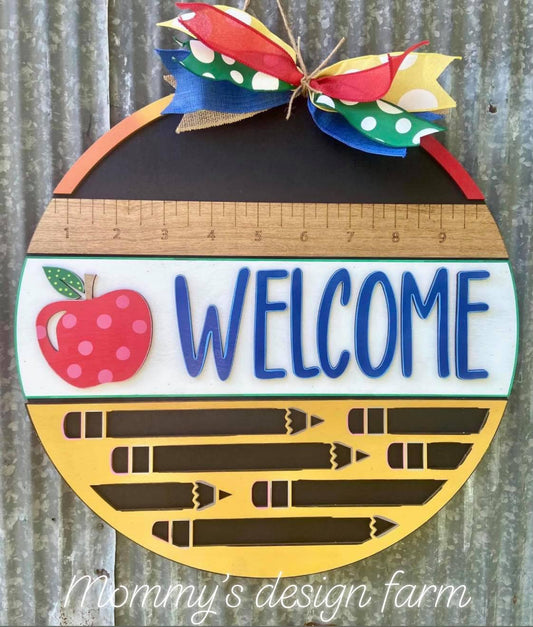 3D Door hanger Welcome (Classroom/Teacher)