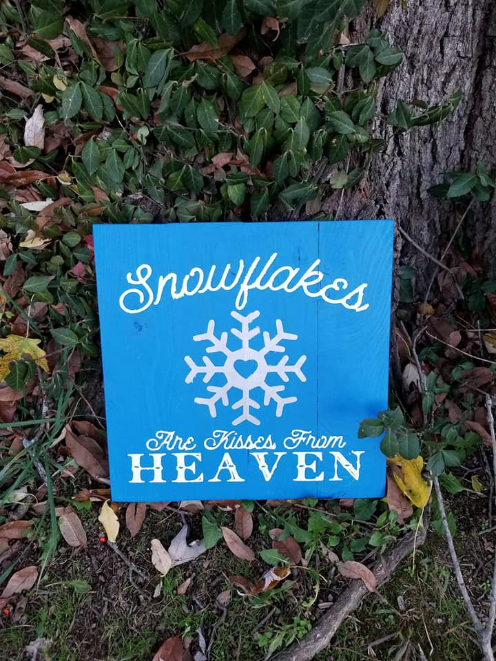 Snowflakes are kisses from heaven