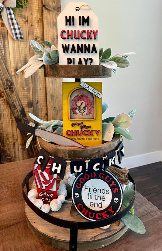 3D Tiered Tray Decor - Chucky