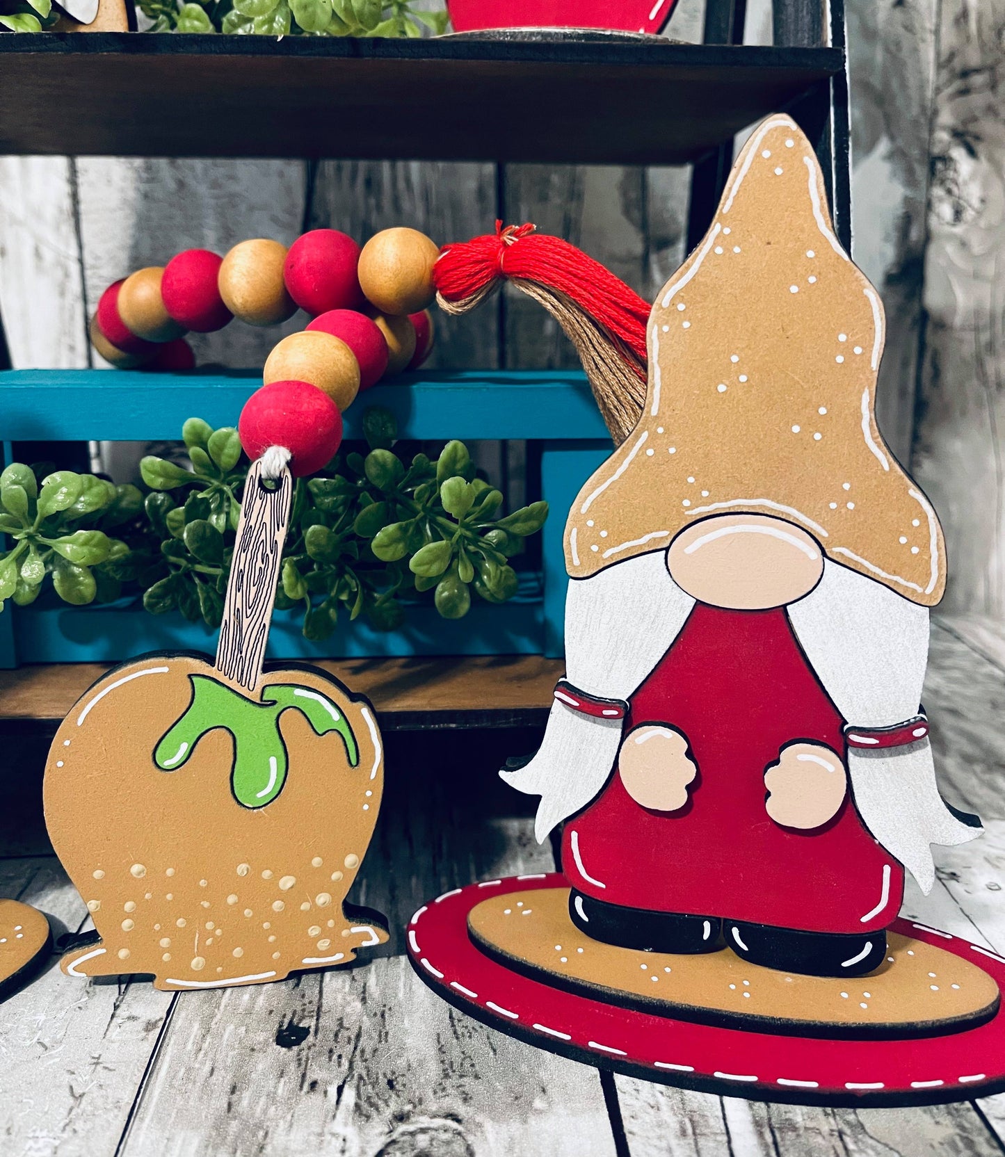 3D Tiered Tray Decor - Caramel Apples