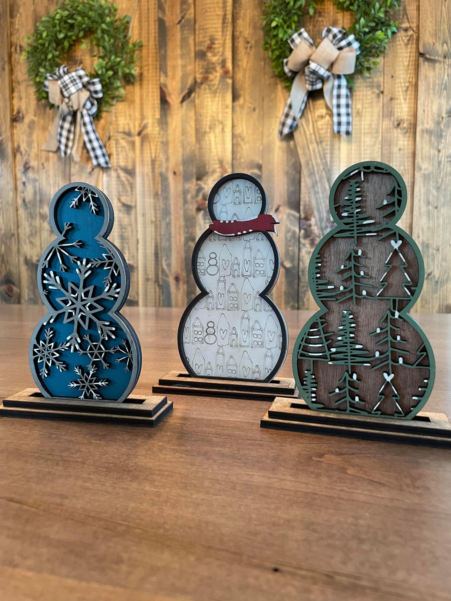 3D Decorative Standing Snowman