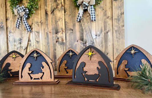 3D Decorative Standing Nativity scene