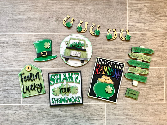 3D Tiered Tray Decor - St Patricks Day - End of the Rainbow