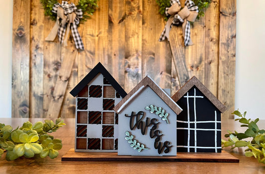 3D Standing This is Us Houses