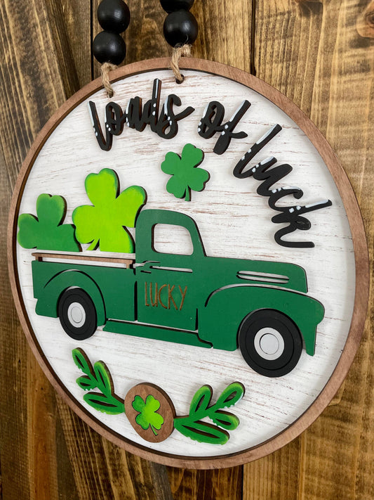 3D Door hanger Loads of luck truck