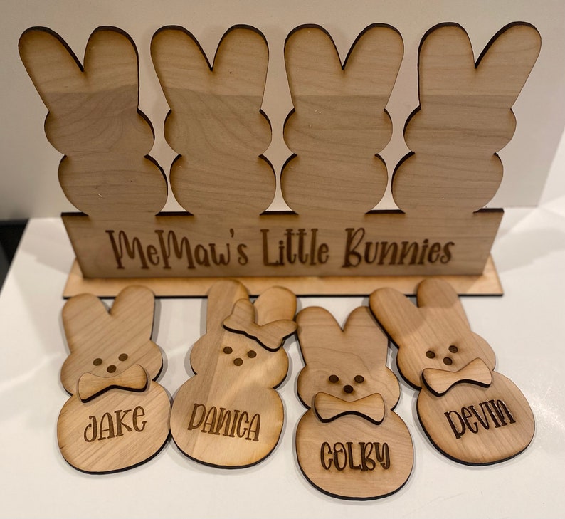 3D Little Bunnies personalized